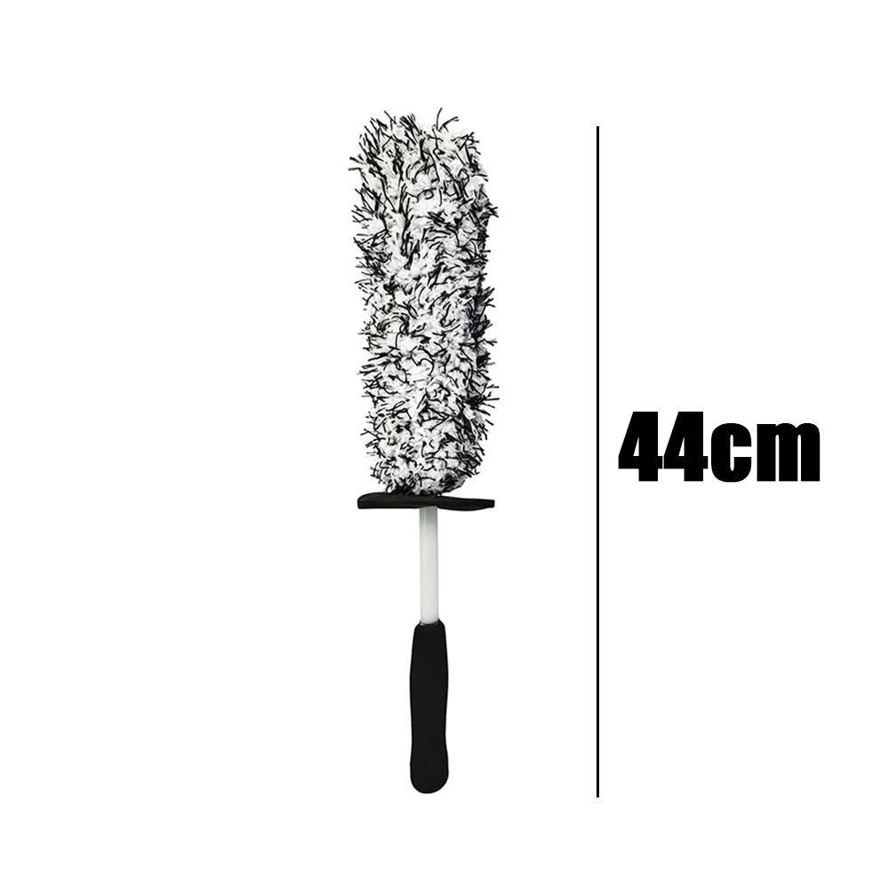 Car Wash Super Brush Microfiber Premium Wheels Brush Non-Slip Handle Easy To Cleaning Rims Spokes Wheel Barrel Car Accessories