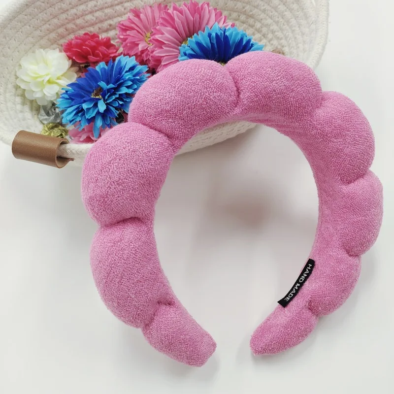Makeup Headband for Washing Face Sponge & Terry Towel Cloth Fabric Hair Band Spa Headband for Women