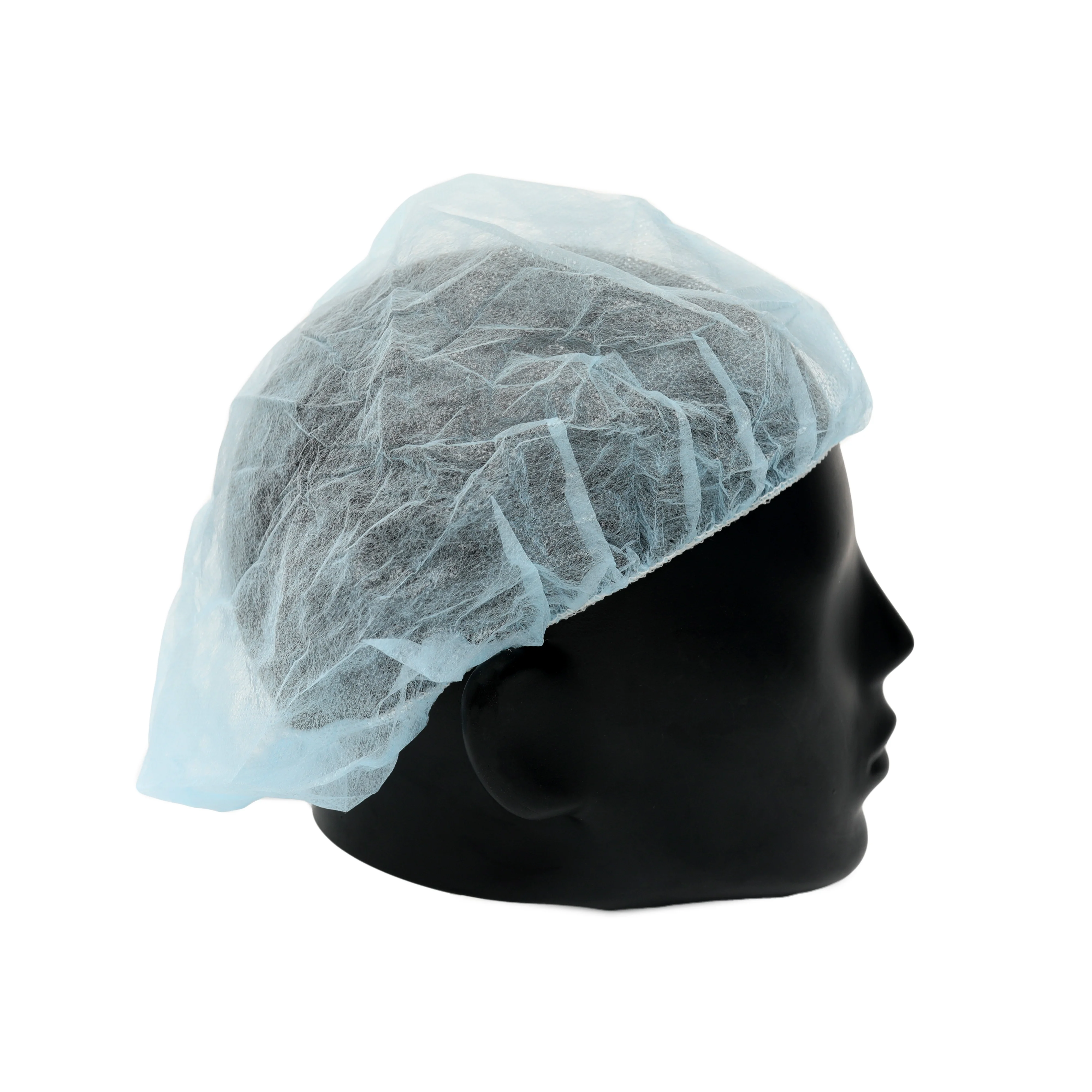 
Factory sale various soft feeling and comfortable blue white clean bouffant cap 
