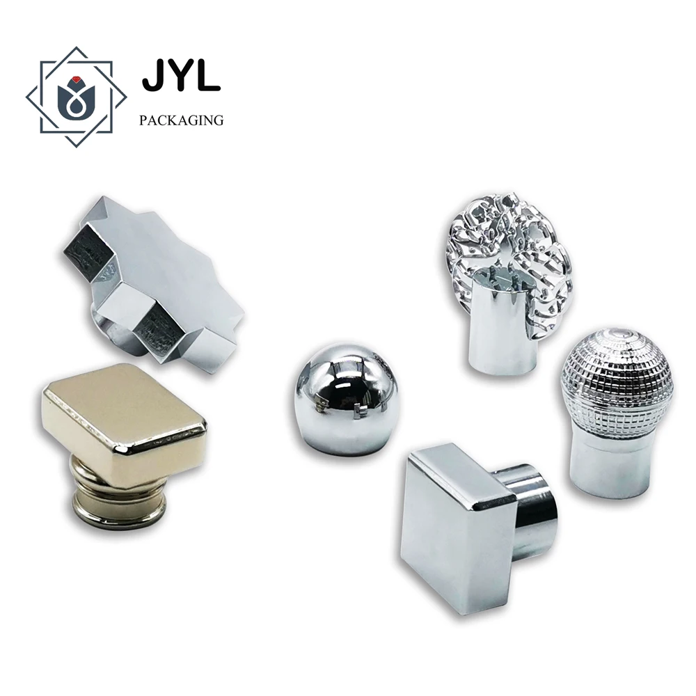 Manufacturer custom luxury aluminum easy crimp capping zinc alloy metal frosted silver perfume bottle lid for perfume bottle cap