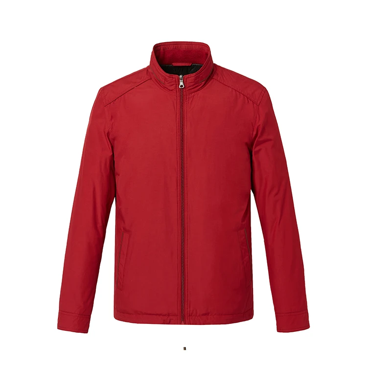 OEM Fasion  Cotton Winter Quilt Coat  Waterproof Warm Keep Red Jackets Mens