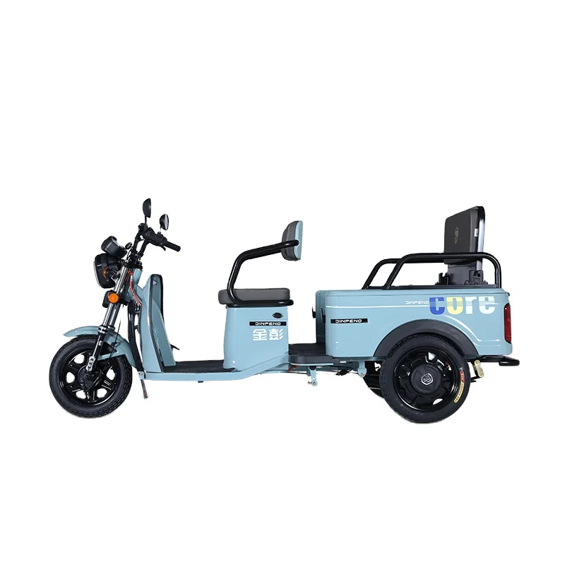New Energy Fashion 72v Cargo Tricycle FY Design Front Rear Airbag 1000W Motorized Adult Size Electric Pure Electric Tricycle