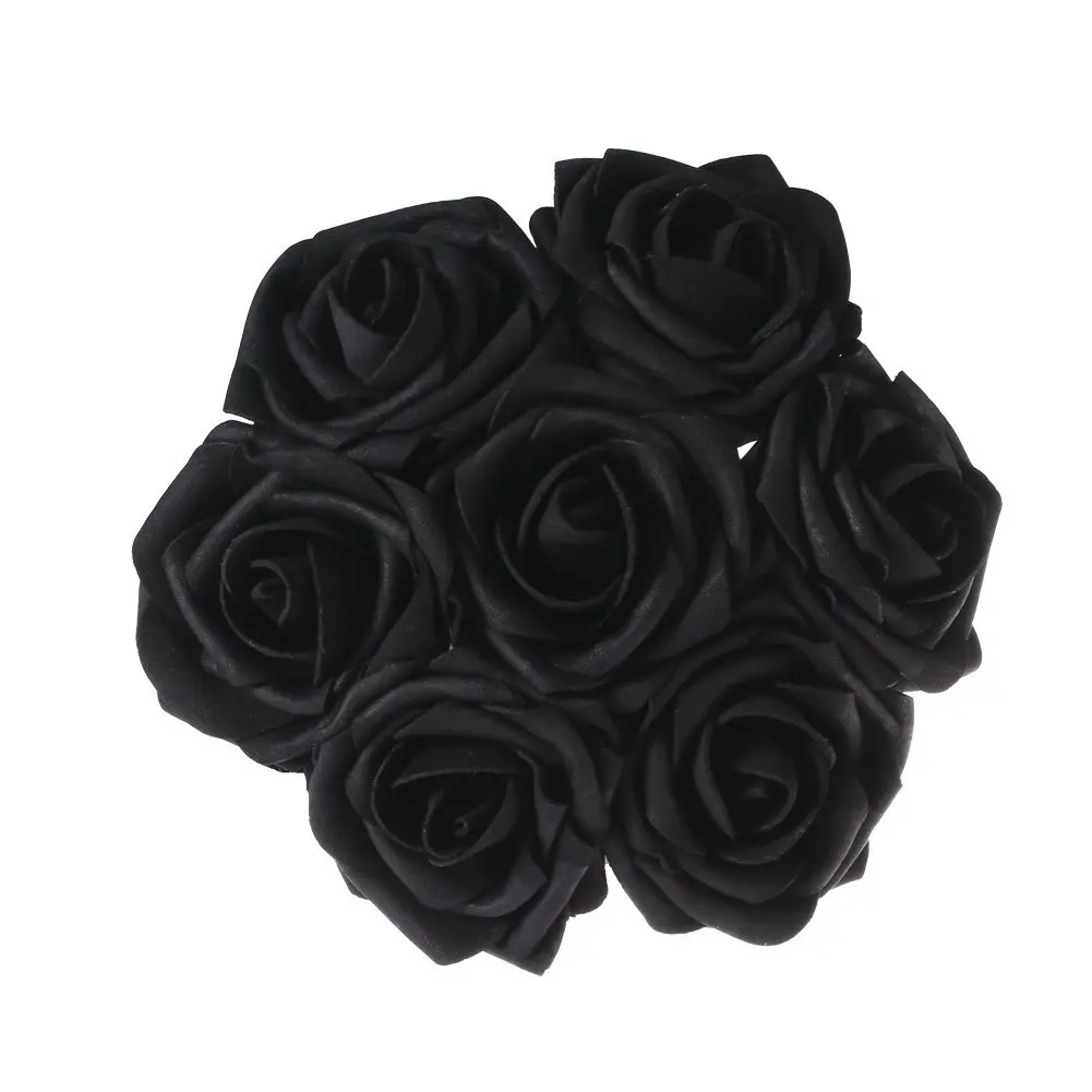 top seller roses artificial flowers white soap roses wedding flowers artificial black foam flower for centerpiece