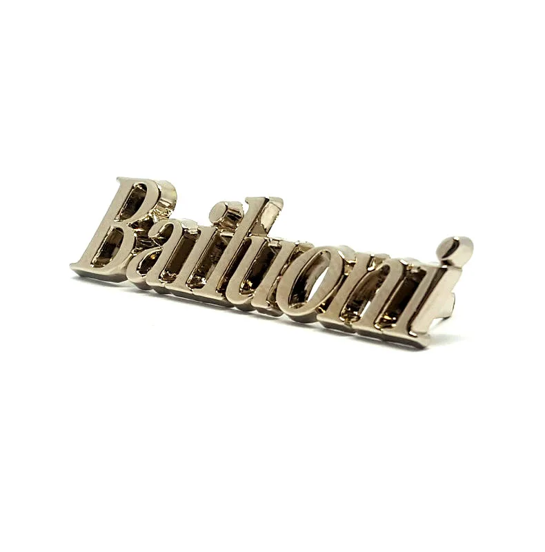 Fashion bag accessory brand plate bag logo custom metal tags for bags laser