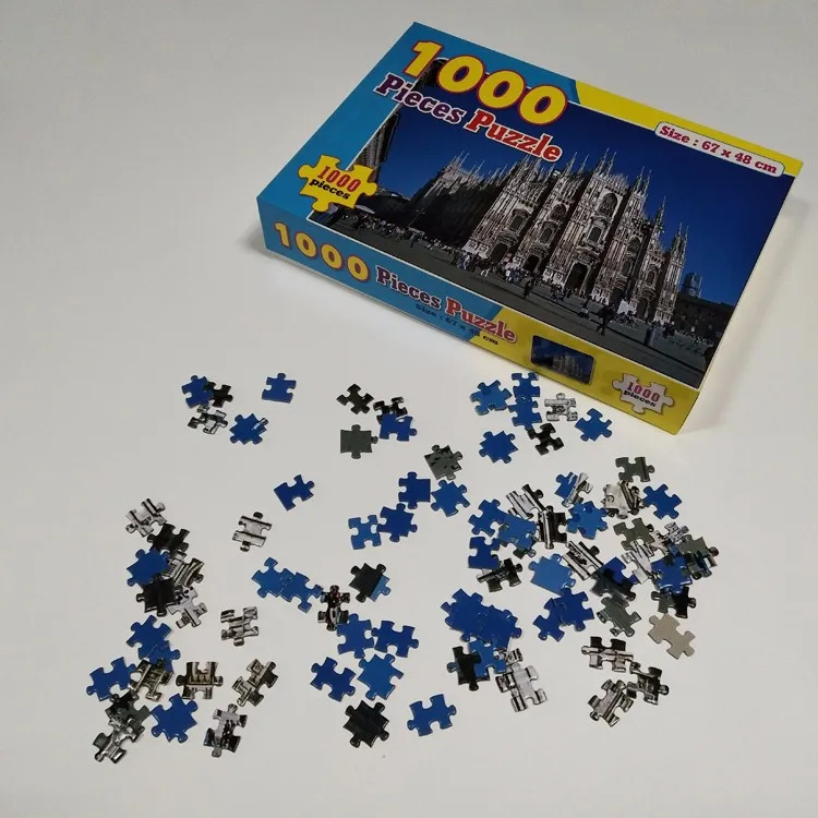 Высокое качество 4C печатная бумага с покрытием бумага матовая водная основа лакирование головоломки для настольной игры