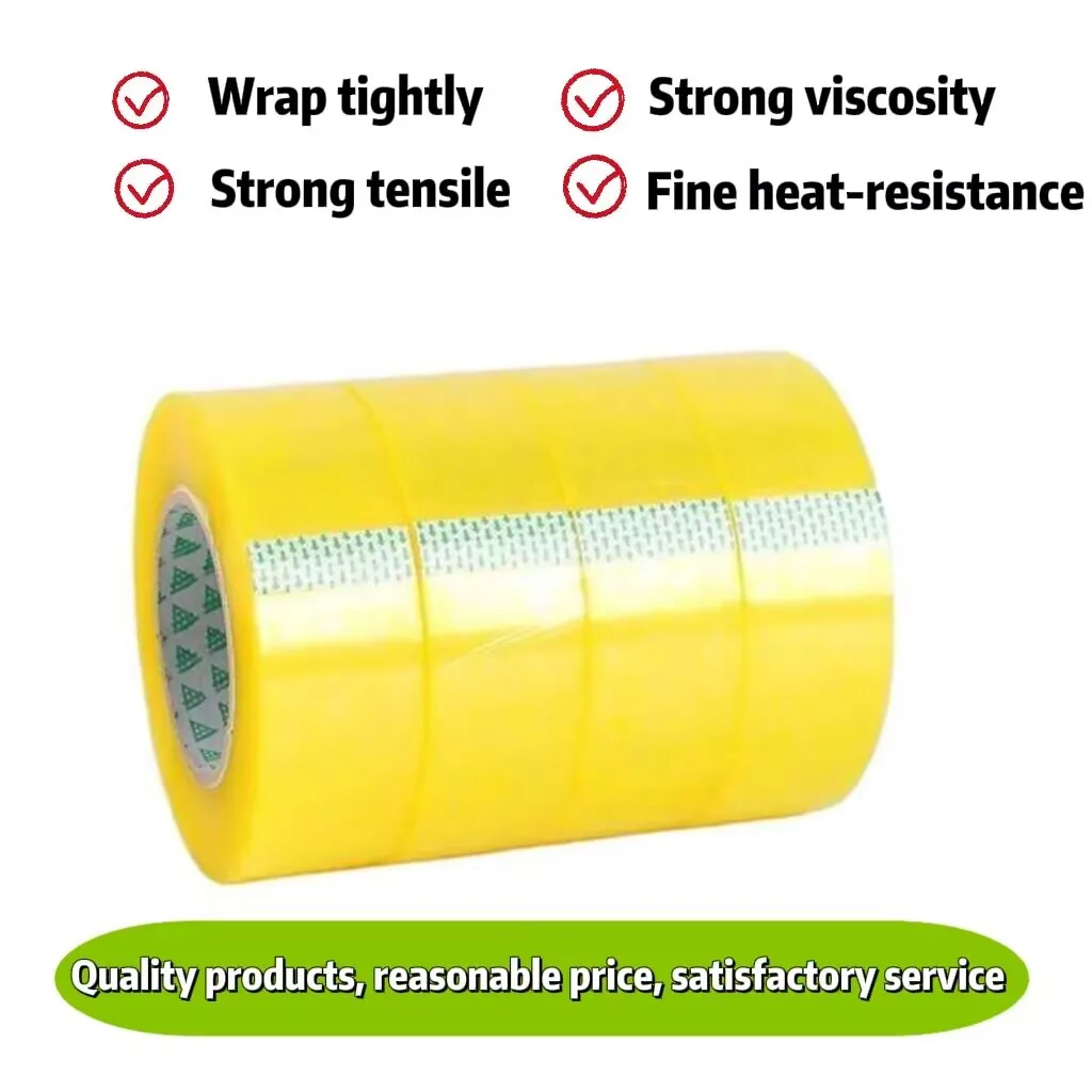 Promotional Top Quality Clear Acrylic Soft Waterproof Adhesive Tape For Packing