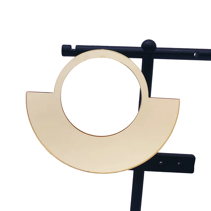 Mirror geometric acrylic oversize earrings for girl