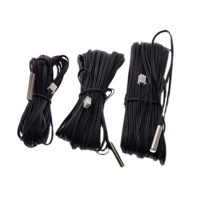 NTC temperature sensor B3950 thermistor 10K air conditioning probe 5*25MM 5m 10m 15m