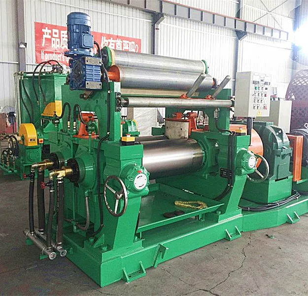 Two Roll Type Rubber Mixing Mill with Stock Blender
