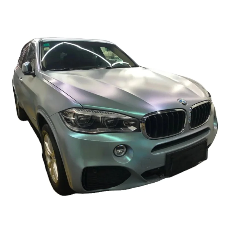 Wholesale Selling Diamond Crystal Matte Mystic Grey Blue Auto Vinyl Double Casting Car Wrapping Film