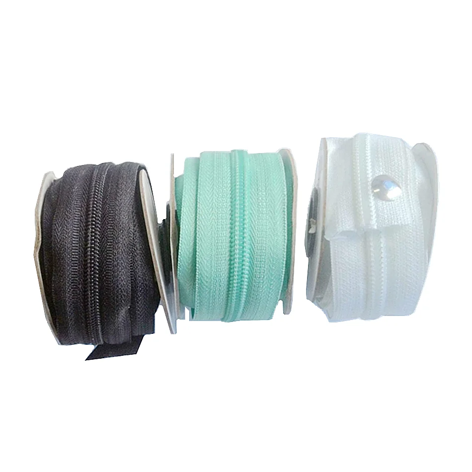 5# Nylon Zipper Tape and Nylon Teeth Roll for Garment  Long Chain Zip for Cremallera Textil Tailoring Accessories Zipper Roll