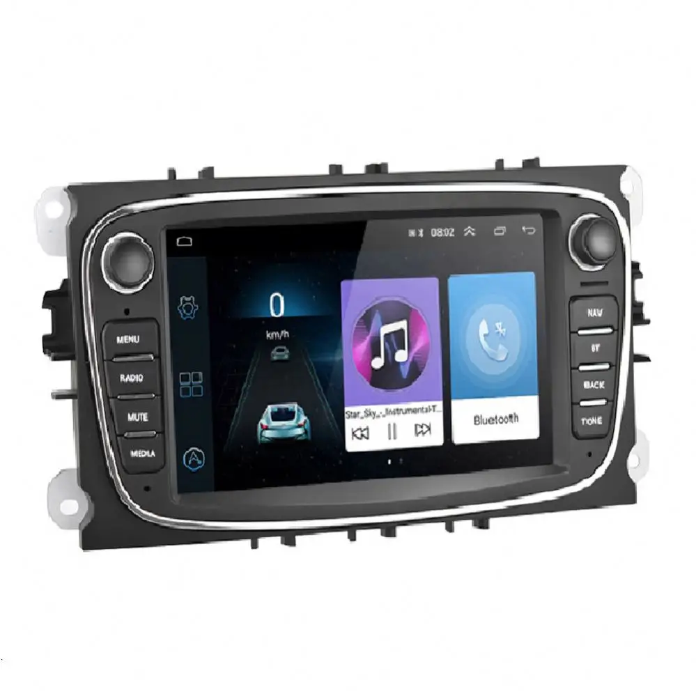 Android 9.0 Car Video Radio Autoradio 7' GPS WIFI BT for Ford/Focus/Mondeo/C-MAX/S-MAX/Galaxy II/Kuga