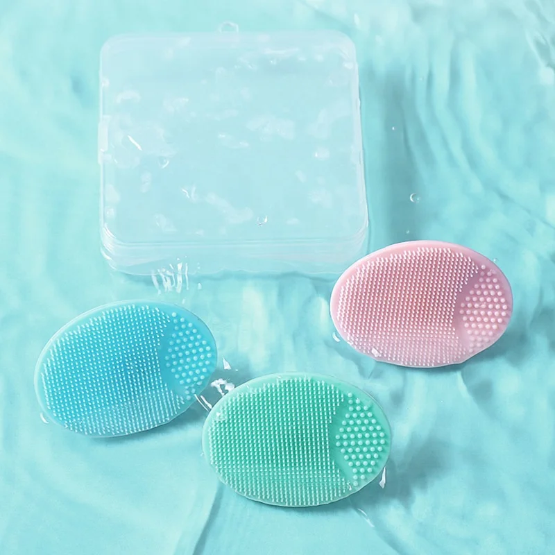 Custom Logo Bath Shower Scrubber Waterproof Soft Silicone Baby Hair Head Scalp Massage Shampoo Brush for Newborn