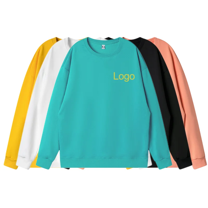 260Gsm 100% Polyester Long Sleeve T Shirts Wholesale Cheap Sweatshirt Drop Shoulder Blank Sweatshirts Wholesale