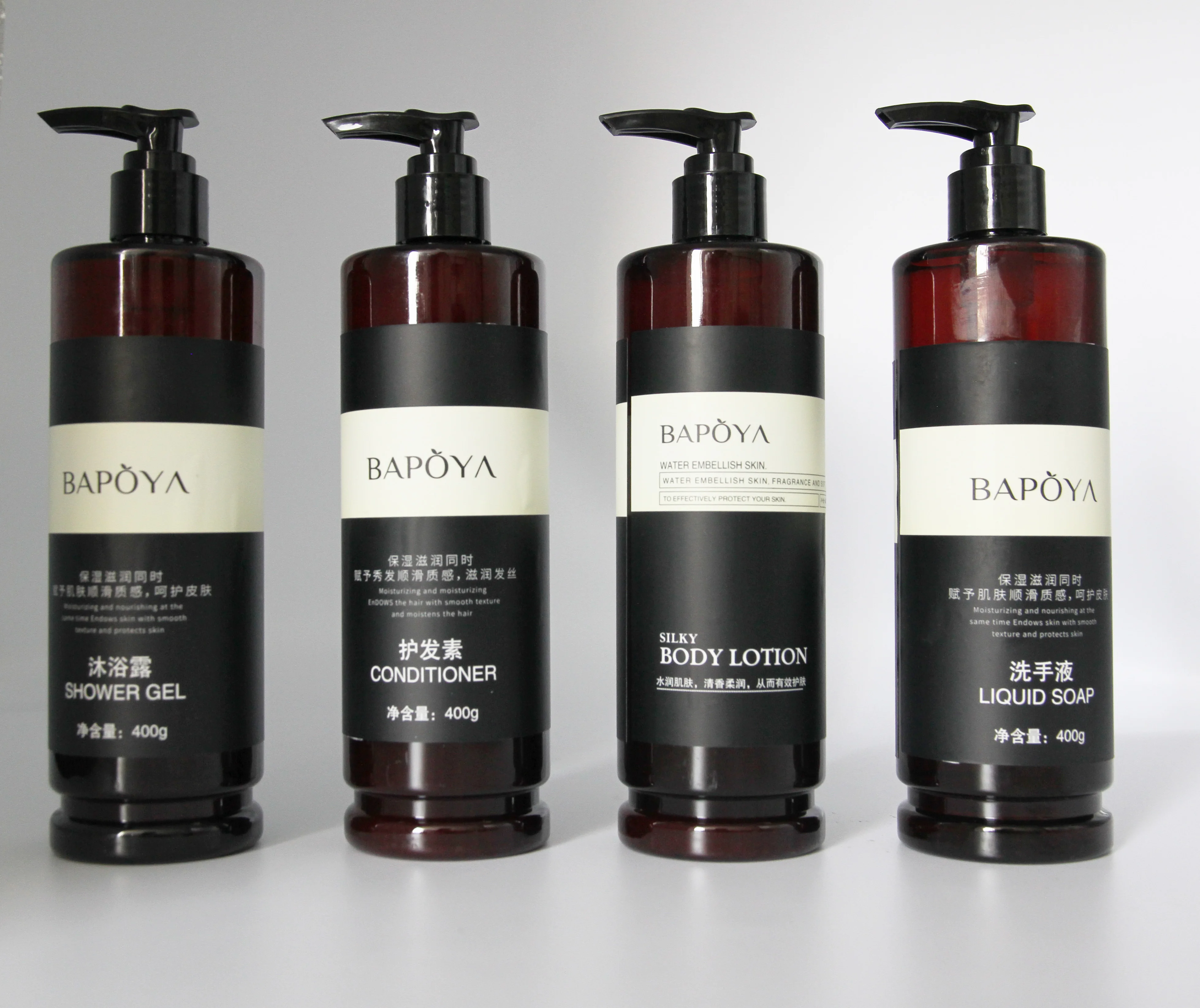 Customized Hotel Hotel Travel Premium disposable shampoo shower gel Conditioner Body lotion