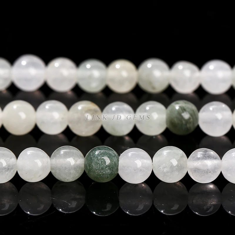JD GEMS Semi Precious 4mm Natural Crystal Quartz Jade Jasper Agate Small Size Round Loose Stone Beads for Jewelry Making