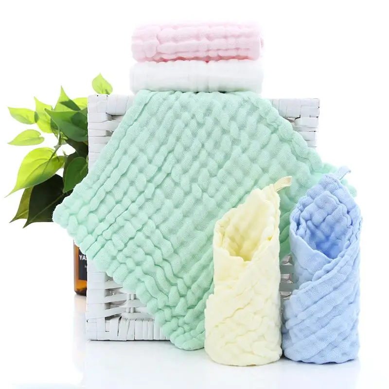 Quick-dry Muslin Burp Cloths Tree 100% Cotton Soft Newborn Baby Face Towel Newborn Wash Cloth Set