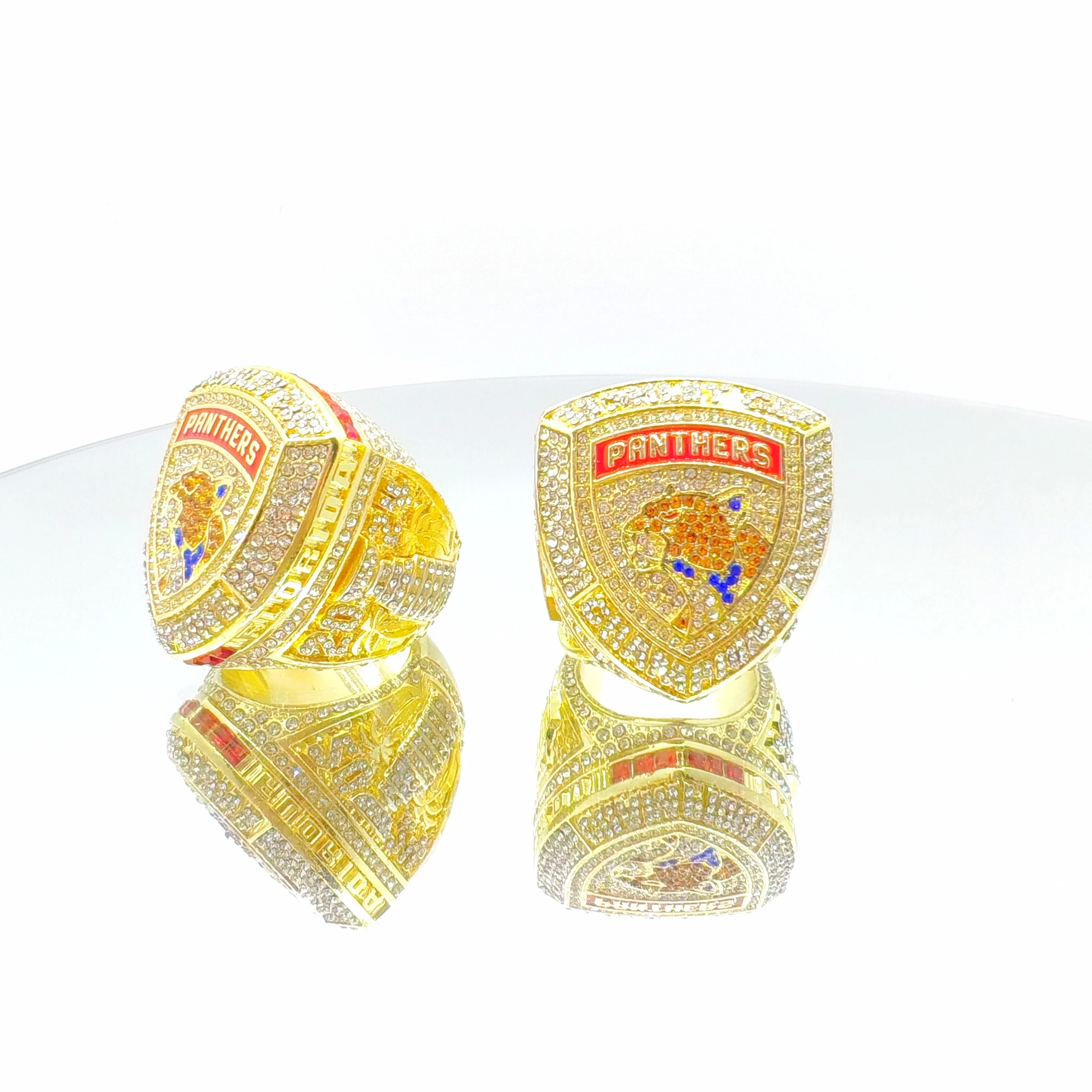 NHL 2024 Florida Panthers Stanley Кольцо чемпионата мужское Золотое премиальное ювелирное изделие официальное издание новинка