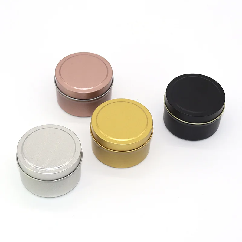 Wholesale 6oz Candle Tins Empty Jars With Lids Decorative Metal Containers for Making