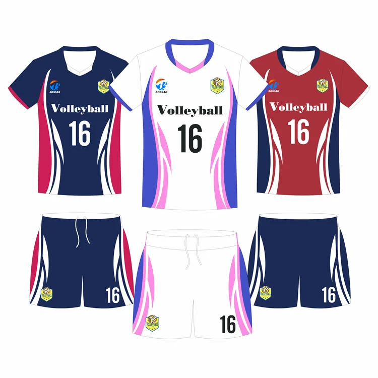 Volleyball Latest Design Sublimated Volleyball Jersey Women Wholesale Team Set Custom Volleyball Uniforms