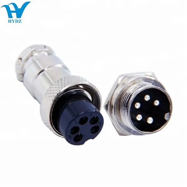 Metal Male Female Aviation 3/4/5/6/9/10 Pin Cable Connector GX16 Aviation Plug 16mm