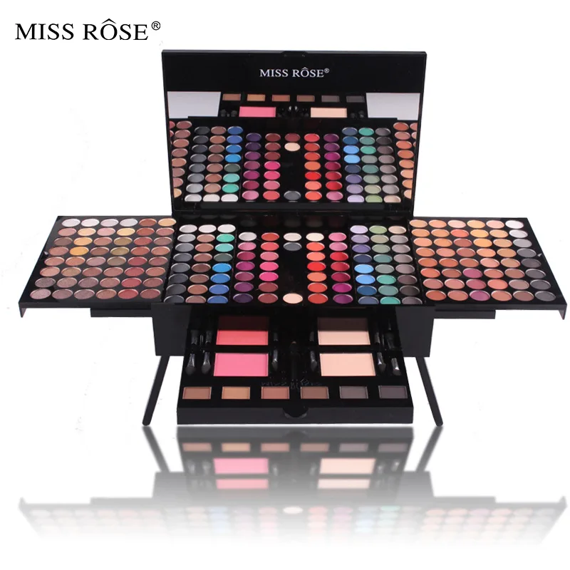 Miss Rose Cosmetics 180 Colors Matte Glitter Eyeshadow Palette Powder Eye Makeup Professional Eye Shadow Make Up Kit