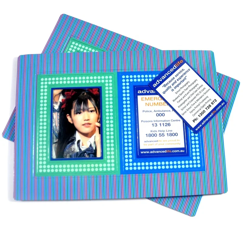 custom logo printing full color magnetic photo picture frame for decoration gifts