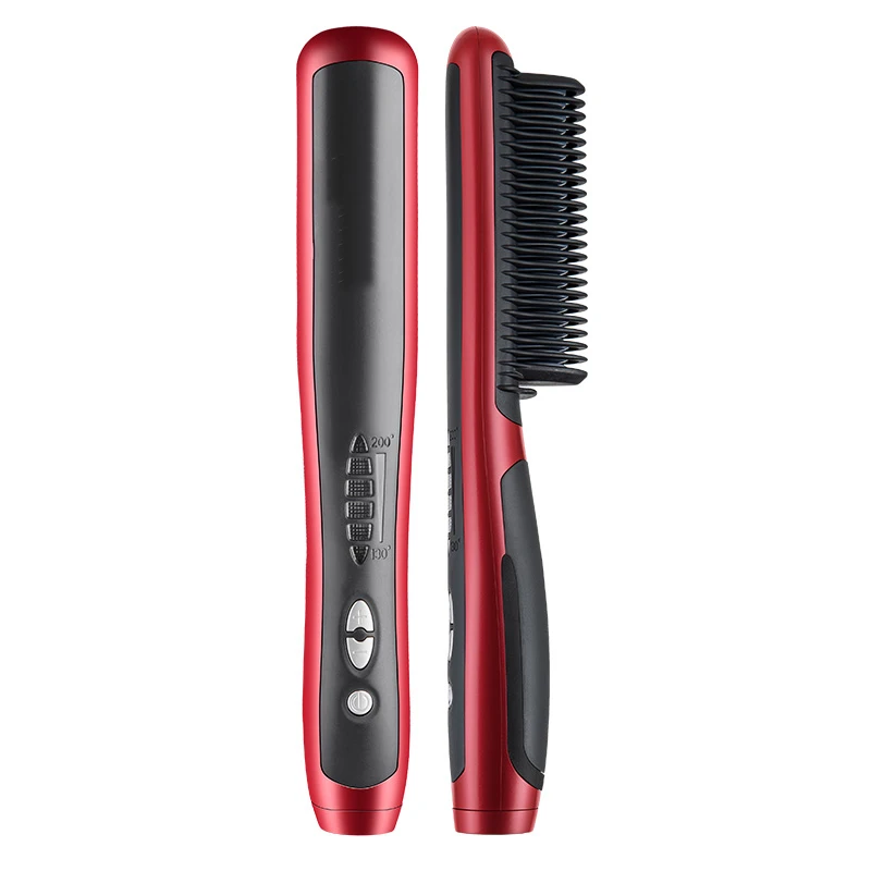 Professional portable cheap fast flat iron hair straightaener 2 in 1 Steam wireless mini hair Straightener comb For Daily Use