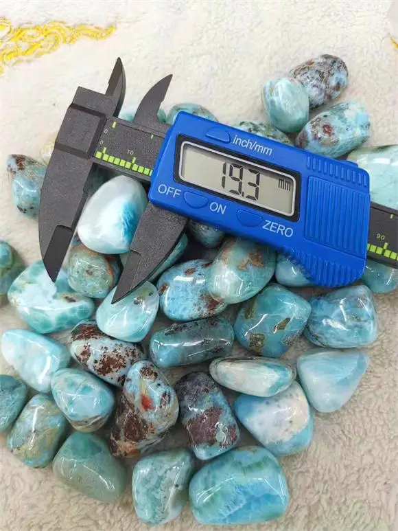 Wholesale A Grade Nature Gemstone  Free Shape Tumble Smooth Rough Larimar Stone DIY Jewelry Making