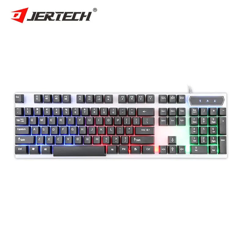 Hot Oem Waterproof Rgb Gamer JERTECH K358 Ergonomic Mechanical Silence Mute Full Gaming Keyboard And Mouse Combo Teclado Klavye