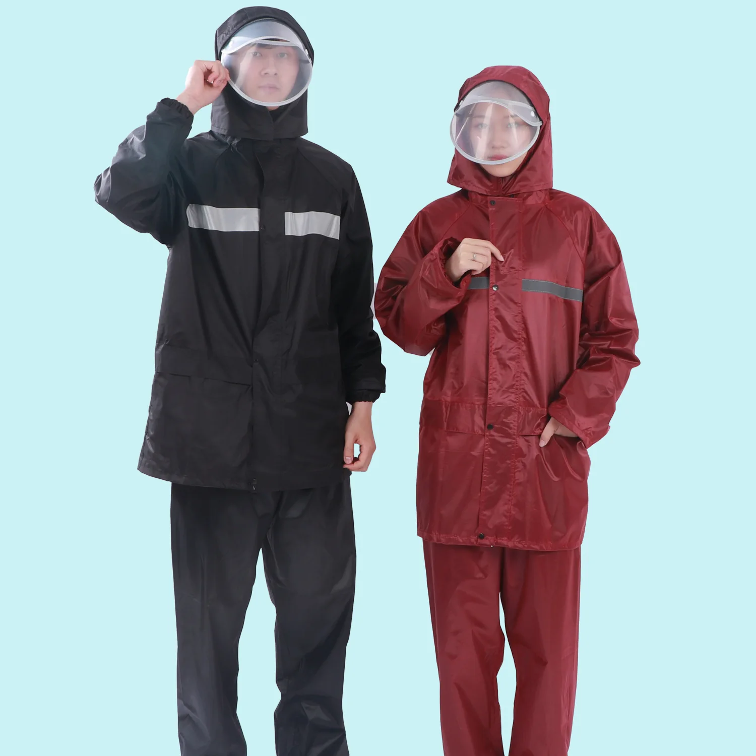 Polar Everest Safety Rain coat Trouser Rain Jacket Workwear Waterproof Reflective Suit Raincoat for Outdoor Rainy Season Cycling