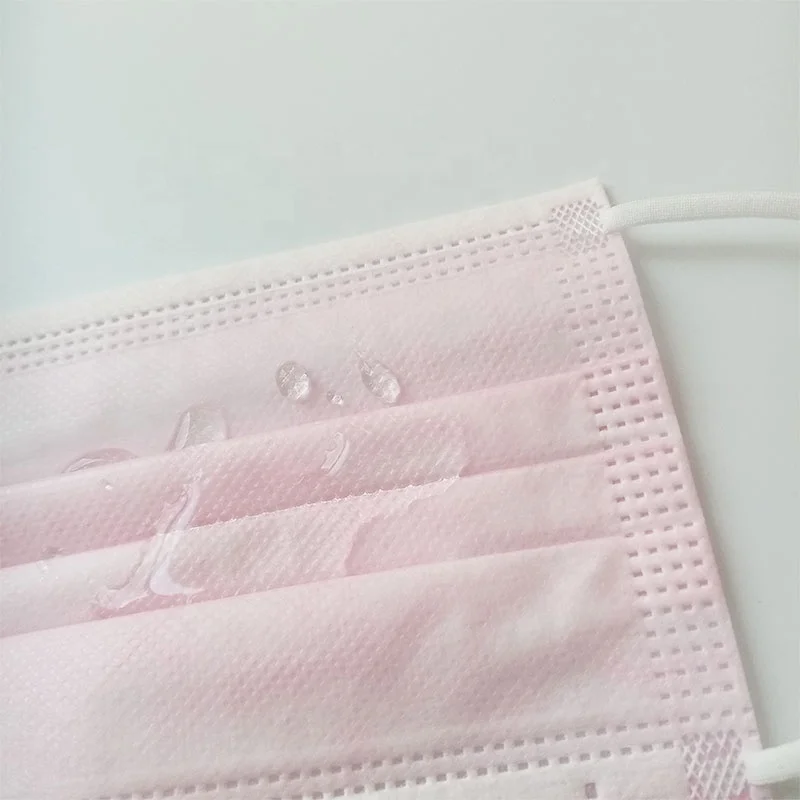 Два способа нетканые медицинские хирургические одноразовые 3-слойные розовый уход за кожей лица маска Тип IIR