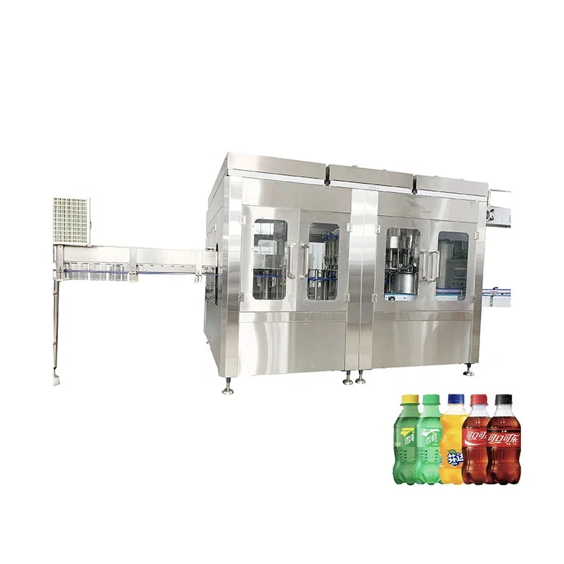 Small scale automatic drinking mineral pure water juice carbonated soft drink bottling filling machine