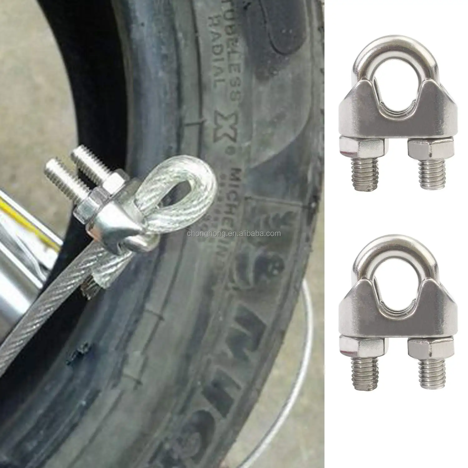 Зажим для кабеля из нержавеющей стали M10 зажим троса A2 A4 Inox стальной трос