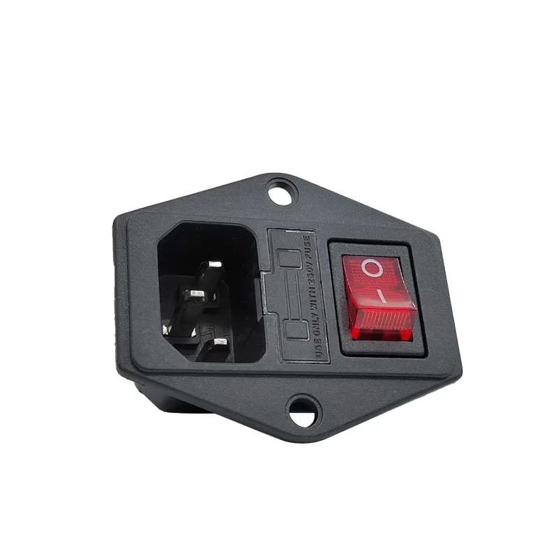 1/2 3 Pin IEC320 C14 модуля вилка 5A выключатель с плавким предохранителем Мужской Разъем питания 10A 250V для Стоматологическое лабораторное оборудование