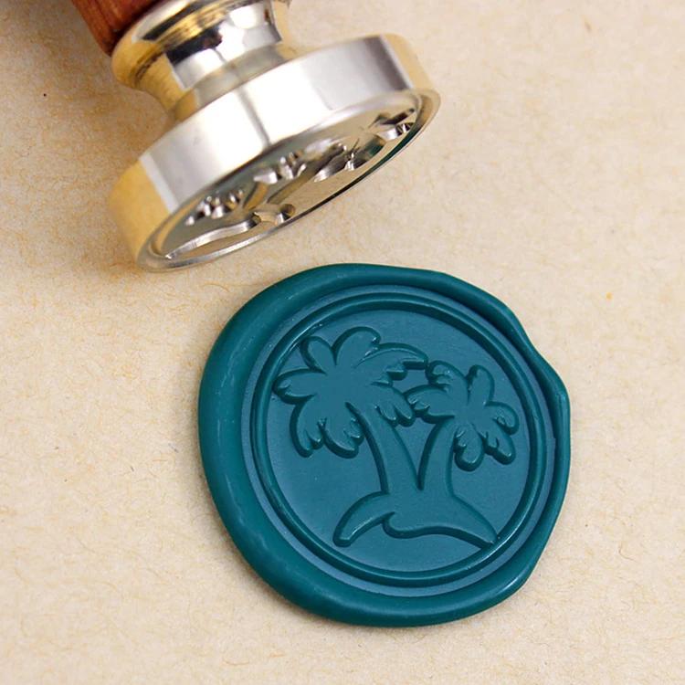 Custom Sealing Letter Wax Seal Stamp Set Kit With Wooden Handle