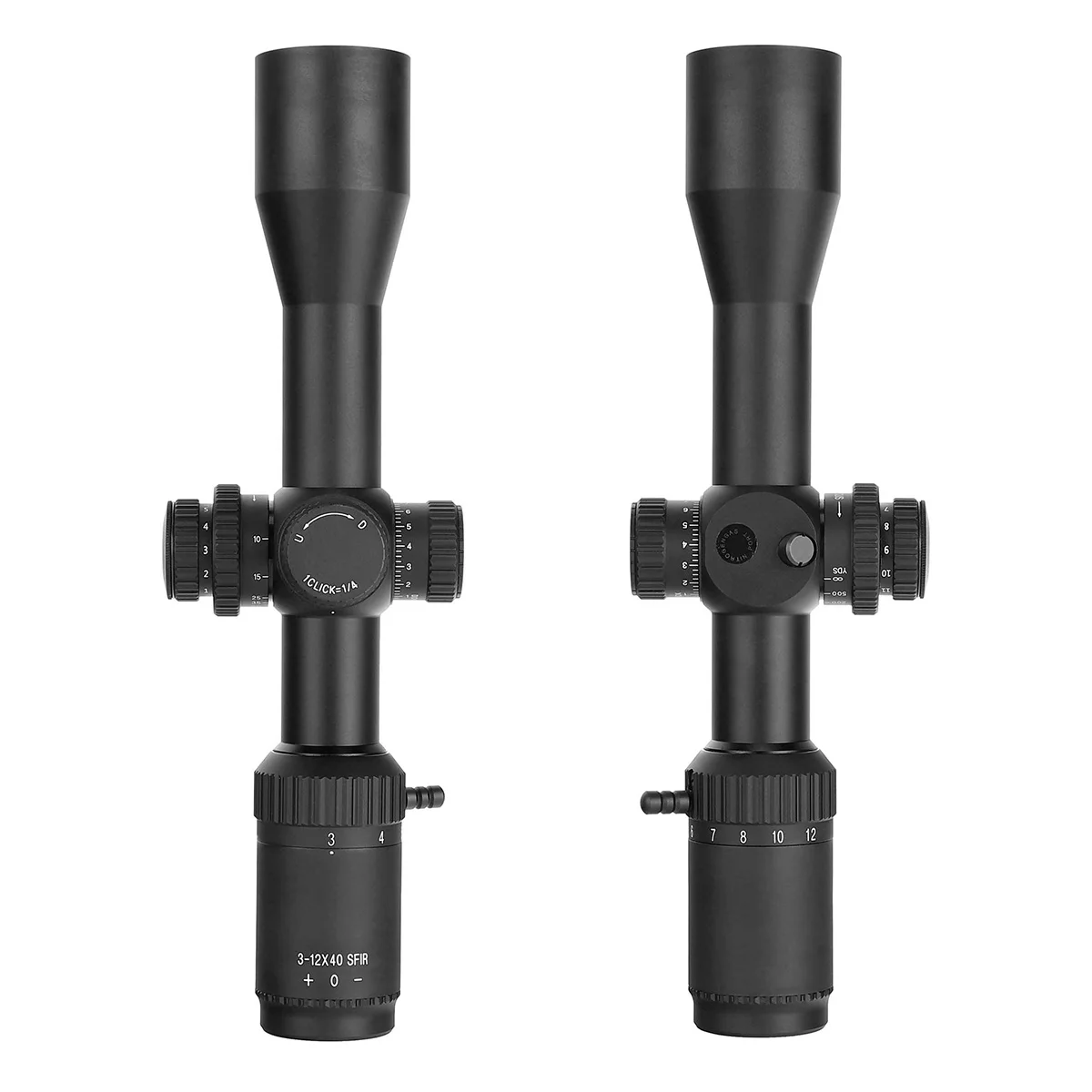 Ohhunt OEM Manufacturer Optics 3-12x40 SFIR Side Focus Red Illumination 30MM Tube Optical Hunting Scopes