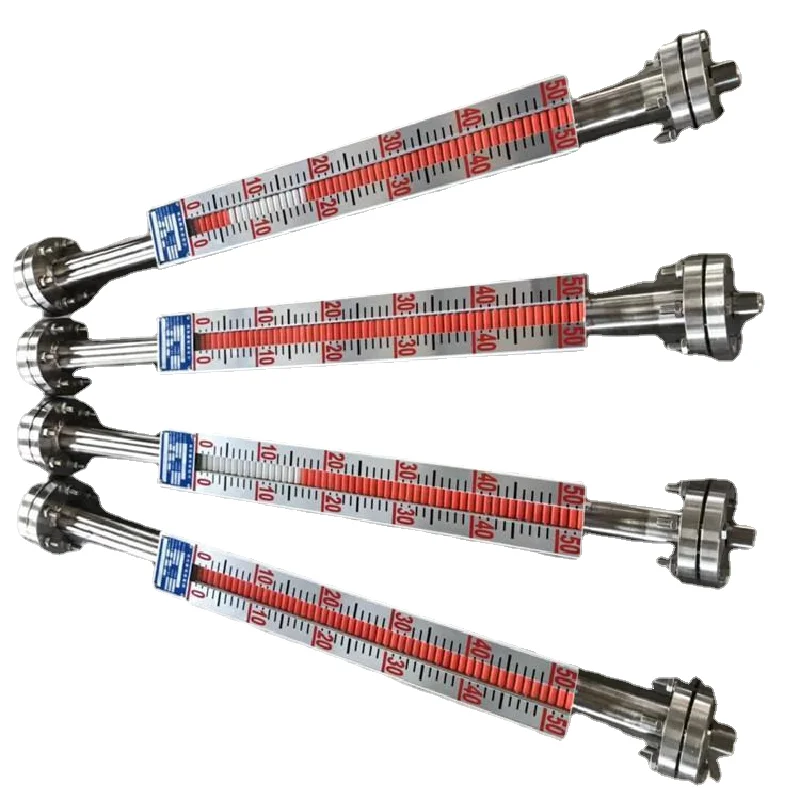 Stainless steel chemical magnetic float tipping column water level gauge side mounted remote maglev