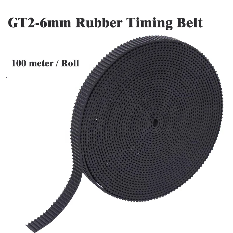 
GT2-6mm GT2-10mm open timing belt GT2 belt Rubber Aramid Fiber cut to length for 3D printer 