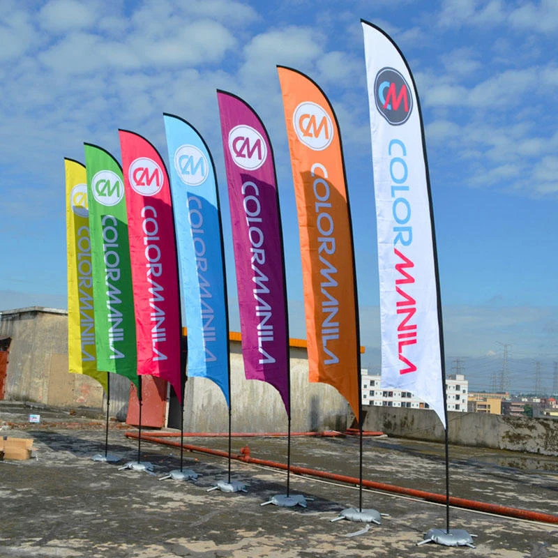 Open Sale Custom Sublimation Subway outdoor beach feather flag flying banners for business advertising event