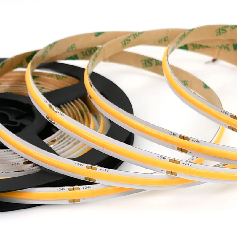 New Dam Type COB LED Tape Accent Lighting Single Color 12 24V 420leds COB LED Strip for Indoor Outdoor