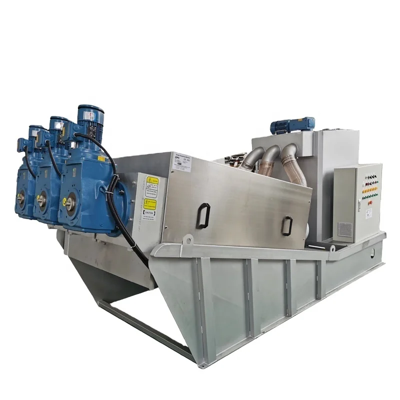 The screw sludge dewatering machine