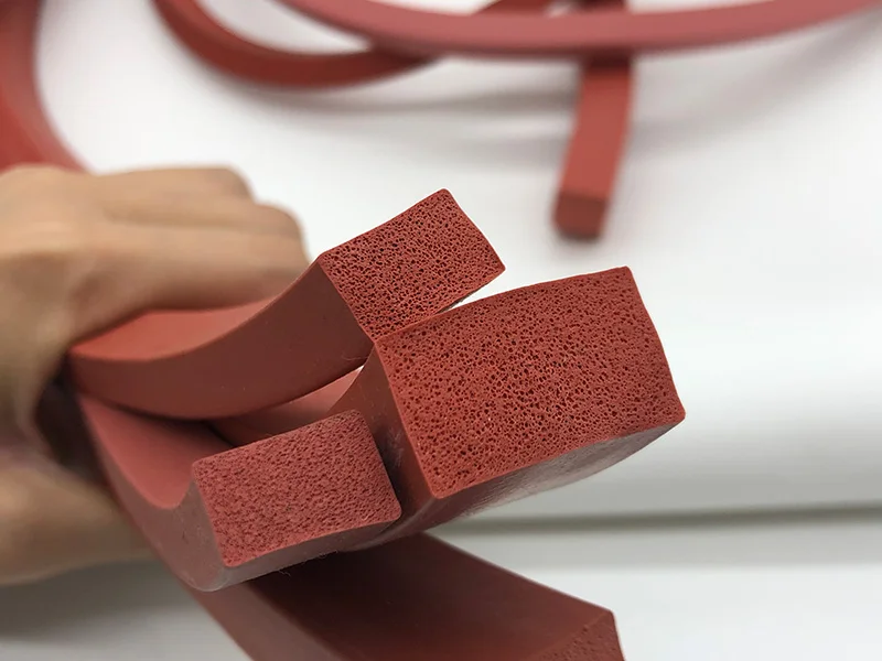 Custom Shape Extruded soft foam rubber strip