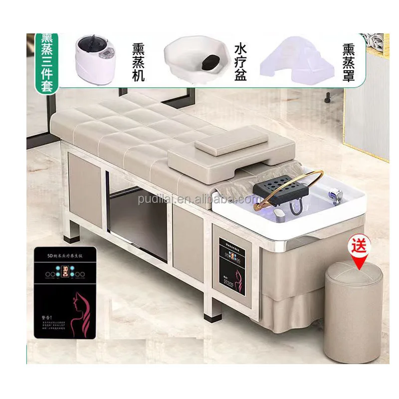 portable  hair wash basin chair japanese spa sink for the head  bowl equipment with steamer