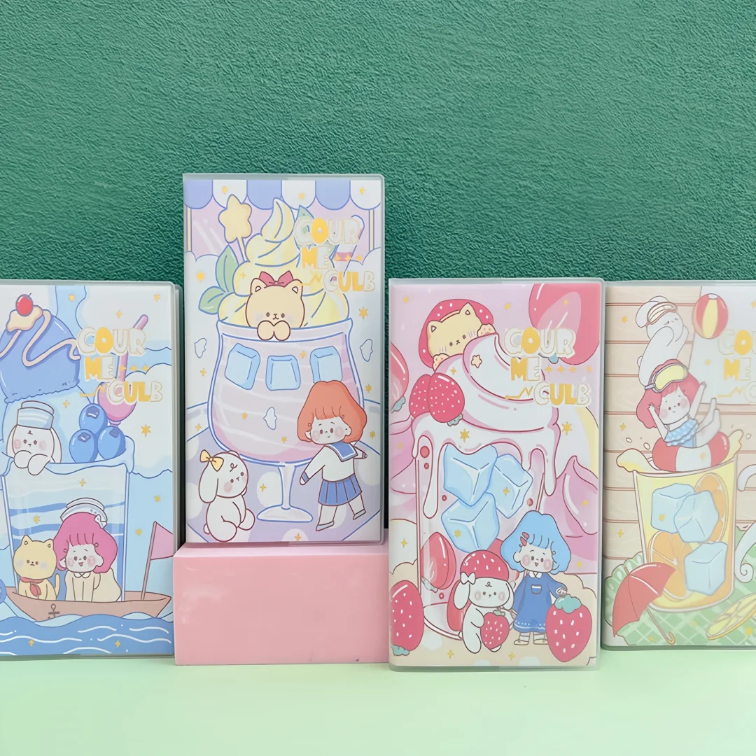 hot sell de Pai new simple rubber cover thickened side flip notebook high appearance level notepad lovely student diary