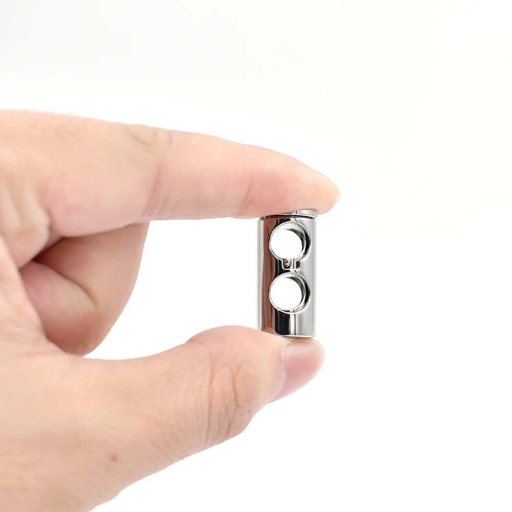 2022 новое поступление оптом никелевый 24 мм круглый 2 отверстия металлическая пружина под заказ стопор шнур замок для одежды