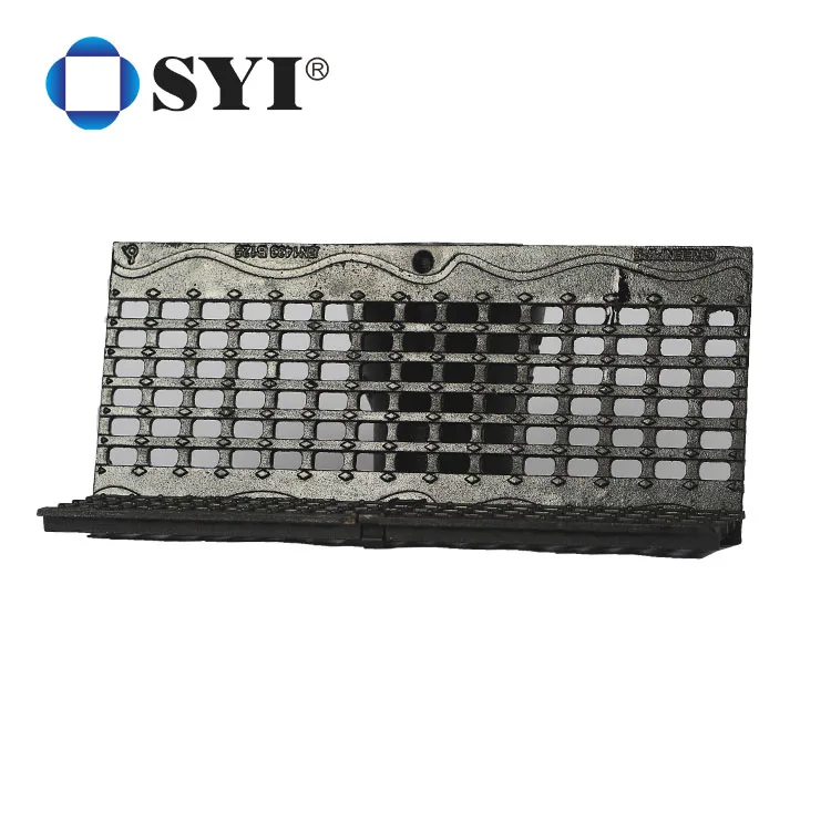 Горячая Распродажа черная битумная решетка SYI En124 D400 из чугуна