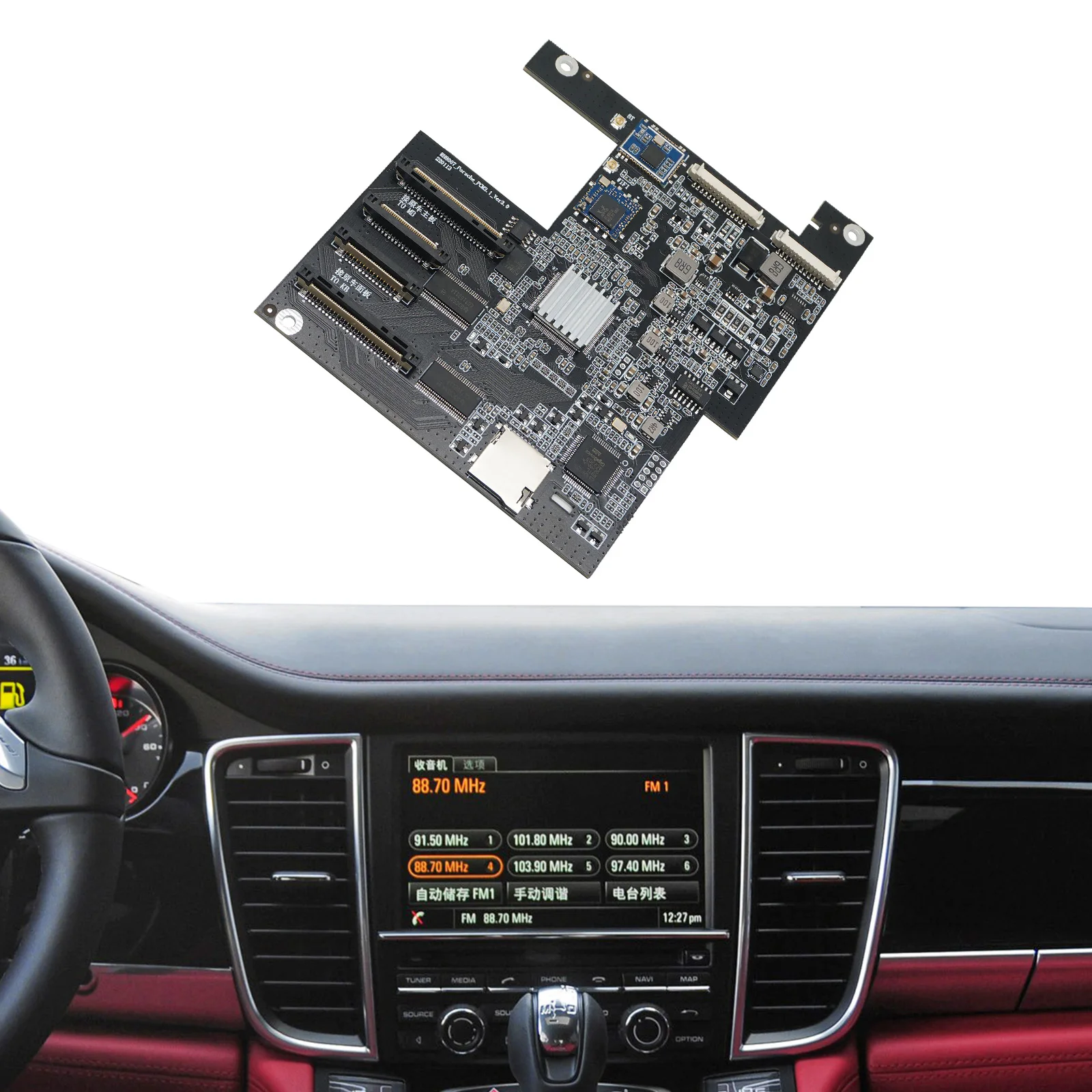 Autoabc Wireless Multimedia Carplay PCB Module  For Original Vehicle Screen Upgrade Of Prosche Pcm3.1 wireless airplay autolink