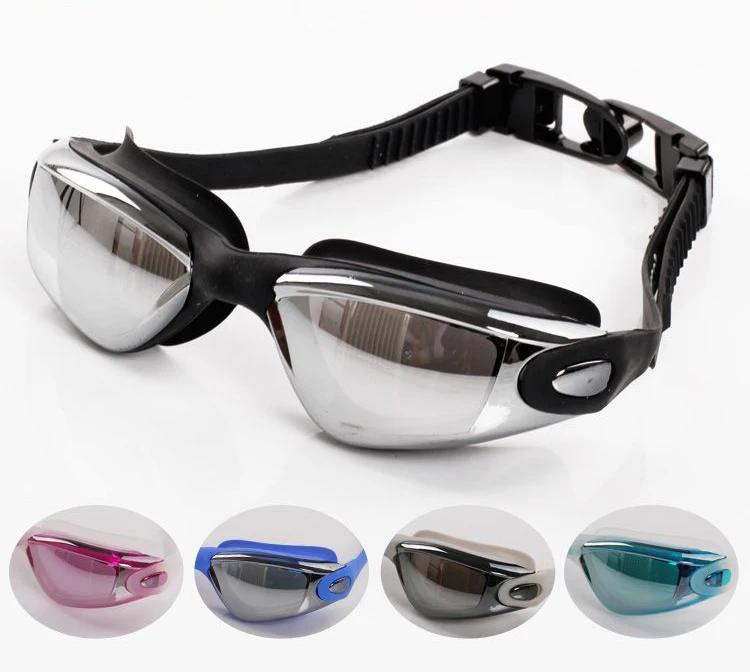 professional waterproof swim goggles anti fog anti UV adult swim goggles male and female universal large frame swimming eyewear