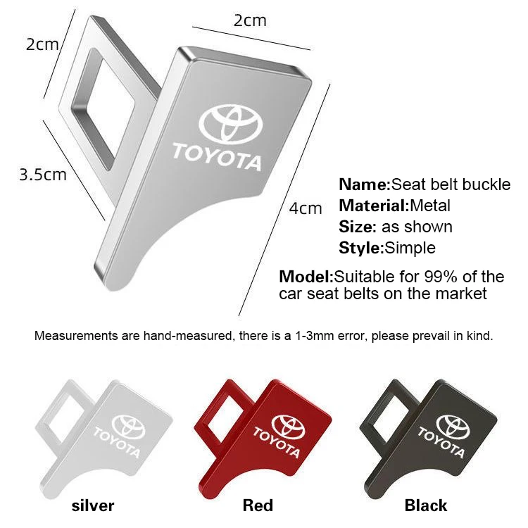 Car Safety Seat Lock Buckle Customize Available Logo Car Seat Belt Extender